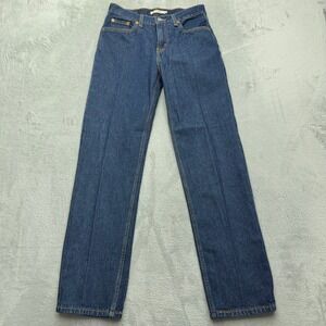 Levis Jeans Women 26 Blue Low Pro Straight Dark Wash Denim A0964-0038